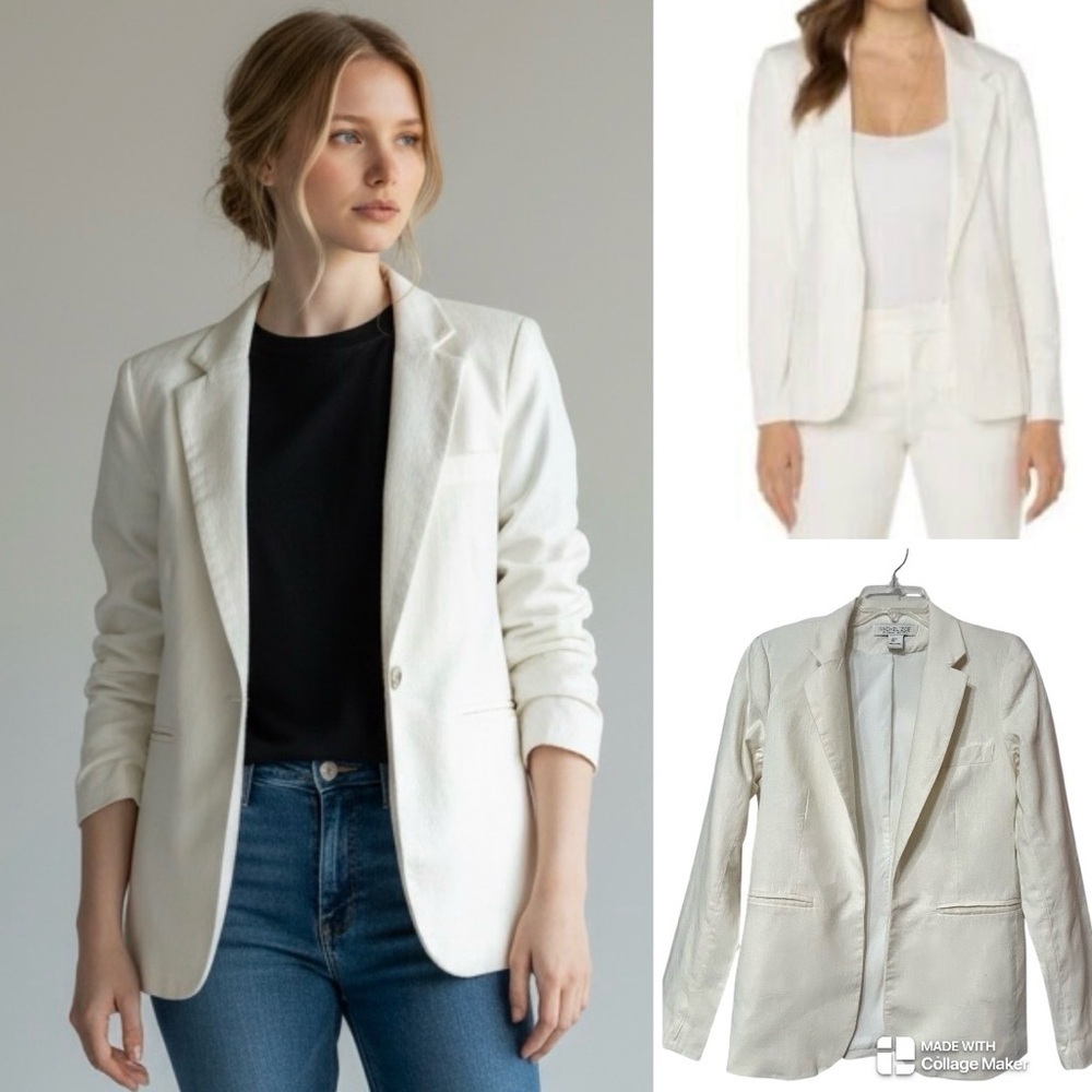 Revolve X Rachel Zoe Gemma linen and cotton jacket